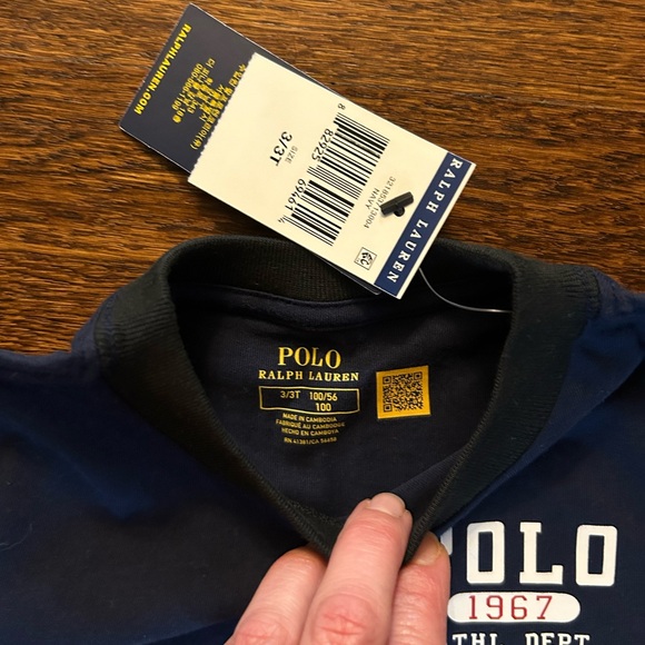 NWT Authentic Polo Ralph Lauren Toddler Long Sleeve T. - Picture 2 of 4